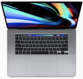 APPLE MacBook Pro 16" Touch Bar (2019) A2141 Space Gray - Trieda B; Core i9 / 2,4 GHz, 32GB RAM, 512