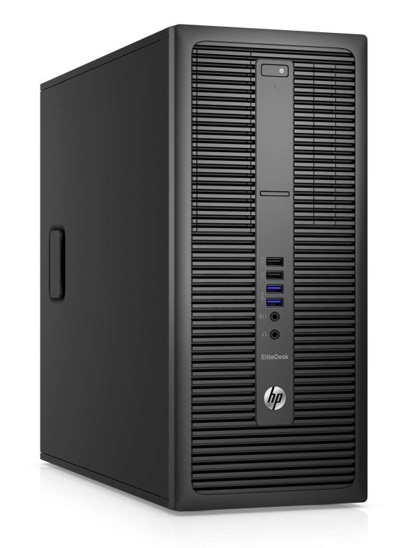 HP Elitedesk 800G2; Core i3 / 3,7 GHz, 8GB RAM, 256GB SSD,DVDRW, Windows 10 Pro - Tower repas