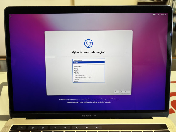 APPLE MacBook Pro 13" A1708 Space Gray - Trieda B; Intel Core i5-7360U / 2,3 GHz, 8GB RAM, 250GB SSD 9
